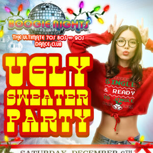 Flyer: Boogie Nights - Ugly Sweater Party