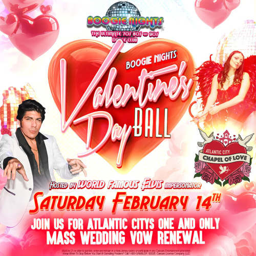 Boogie Nights - Valentine's Day Ball - Flyer
