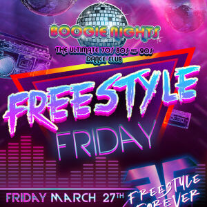 Flyer: Boogie Nights - Freestyle Friday