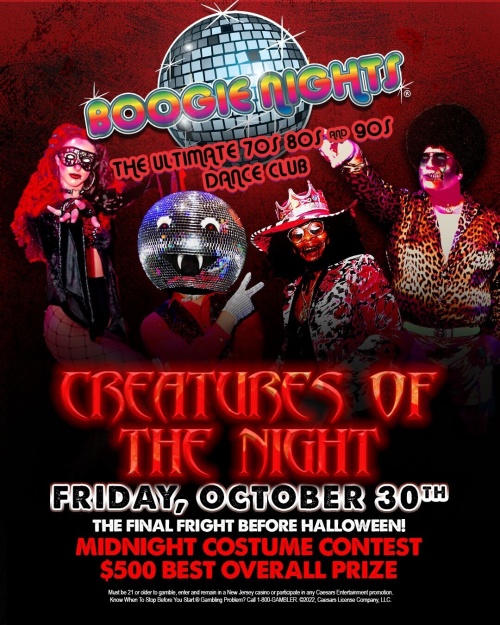 Boogie Nights - Creatures of the Night - Flyer