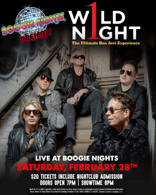 Boogie Nights Presents: 1 Wild Night Bon Jovi Tribute Concert - Flyer