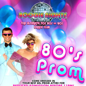 Flyer: Boogie Nights - 80s Prom