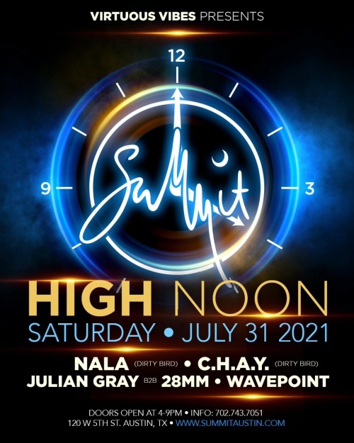 HI-NOON w/ C.H.A.Y. + Julian Gray + Wave Point @ Summit Rooftop - Summit Rooftop Lounge