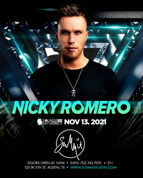 SOUNDS ON SATURDAYS WITH NICKY ROMERO - Summit Rooftop Lounge