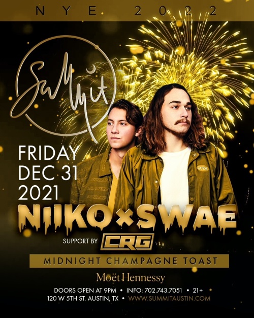 NEW YEAR'S EVE WITH NIIKO & SWAE AT SUMMIT ROOFTOP - Summit Rooftop Lounge