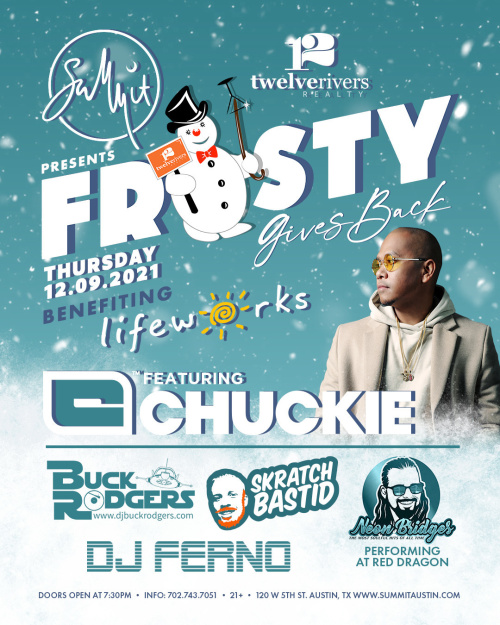 FROSTY GIVES BACK WITH CHUCKIE AT SUMMIT ROOFTOP - Summit Rooftop Lounge