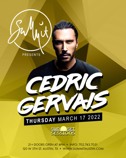 CEDRIC GERVAIS DAY PARTY - Summit Rooftop Lounge