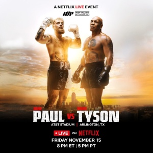 Flyer: Jake Paul vs Mike Tyson