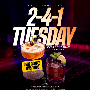 Flyer: 2-4-1 Tuesday