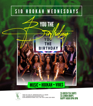 Flyer: "You The Birthday" Wednesday