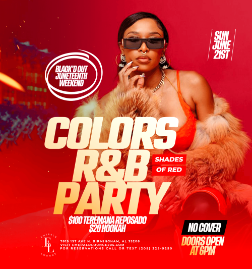 Colors R&B Party - Flyer