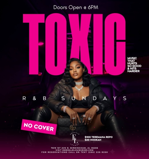 TOXIC R&B Sunday - Flyer