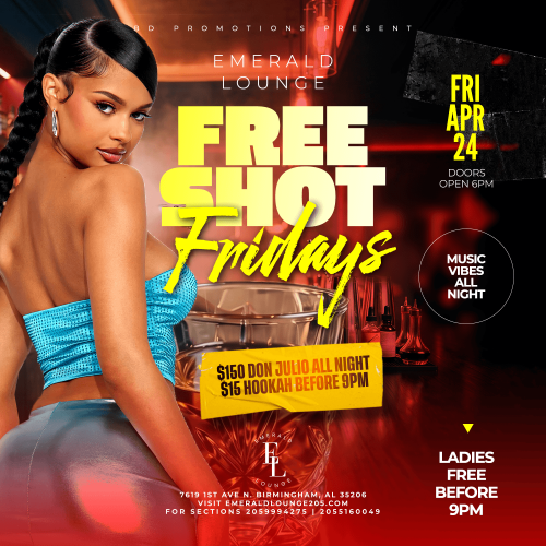 Free Shot Friday - Flyer