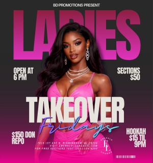 Flyer: LADIES TAKEOVER FRIDAYS