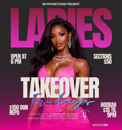 LADIES TAKEOVER FRIDAYS - Flyer