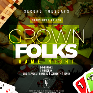 Flyer: Grown Folks Game Night