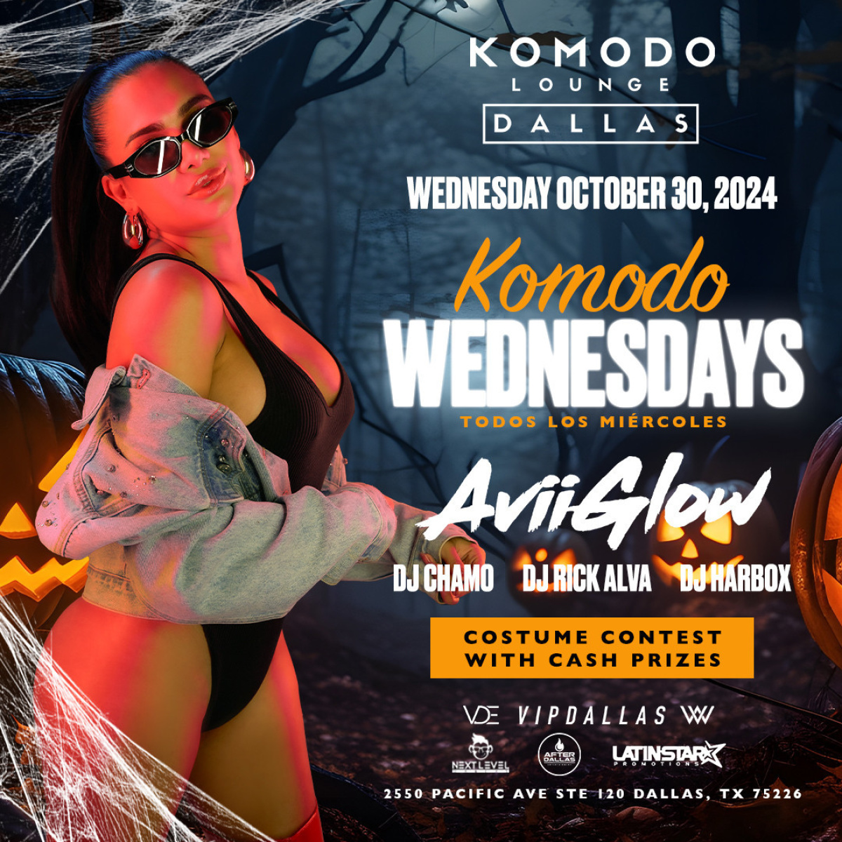 KOMODO WEDNESDAYS - Avii Glow - Flyer