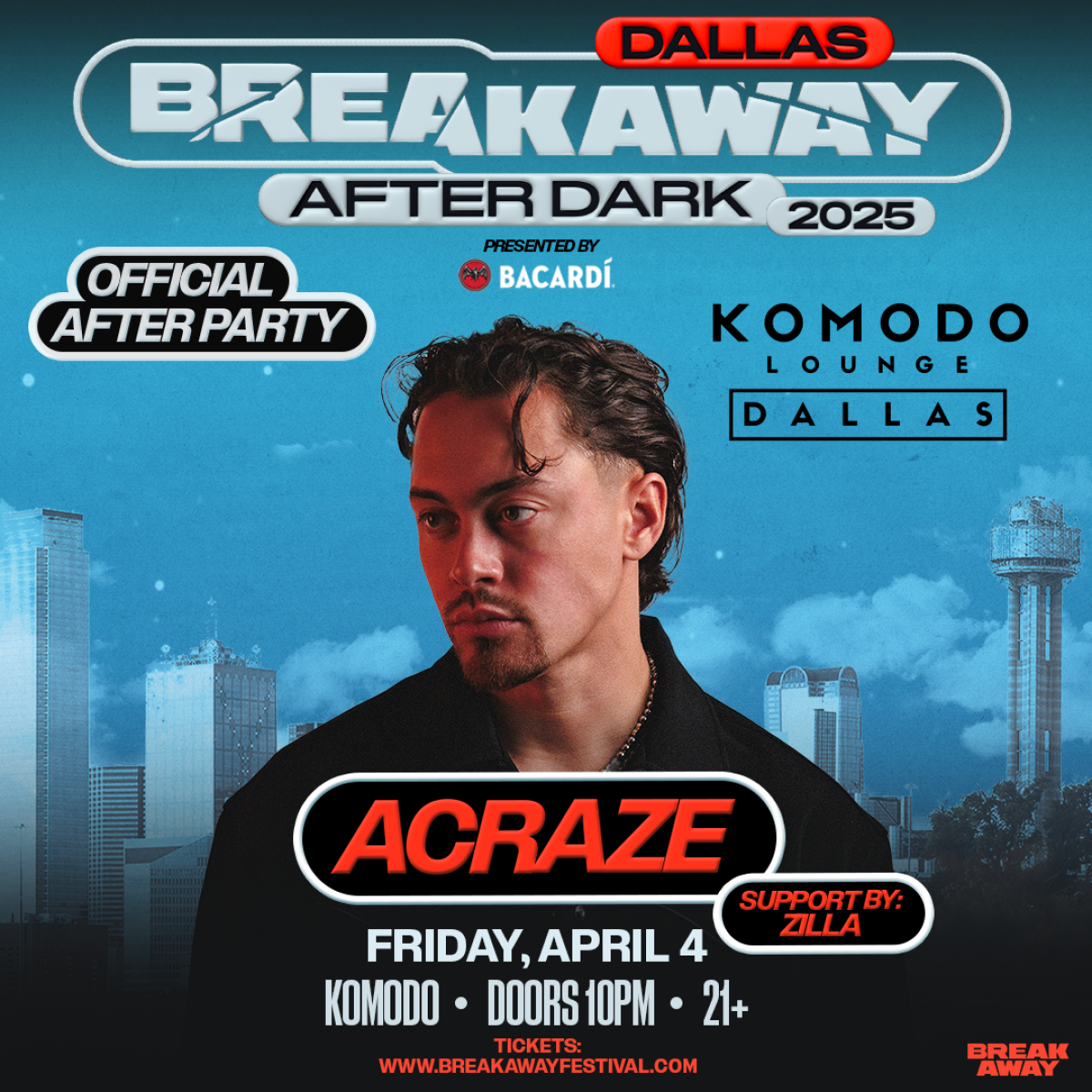 Acraze Breakaway Official Afterparty - Flyer