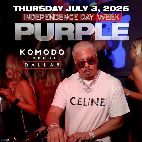 Purple Independence Day Weekend - Flyer