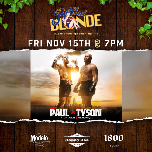 Tyson vs. Paul Watch Party - Flyer