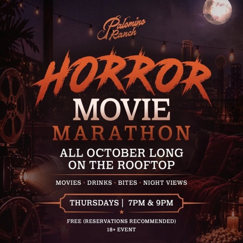 October Horror Movie Marathon - Flyer
