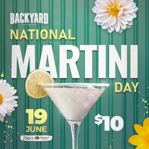 National Martini Day - Flyer