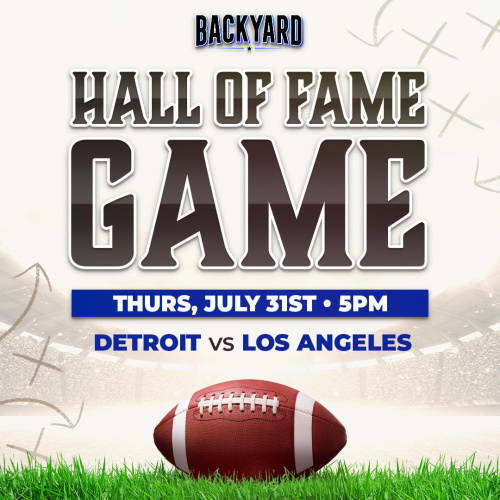 Hall of Fame Game - Flyer