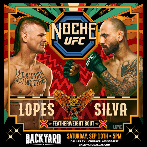 Lopes vs. Silva UFC Fight - Flyer