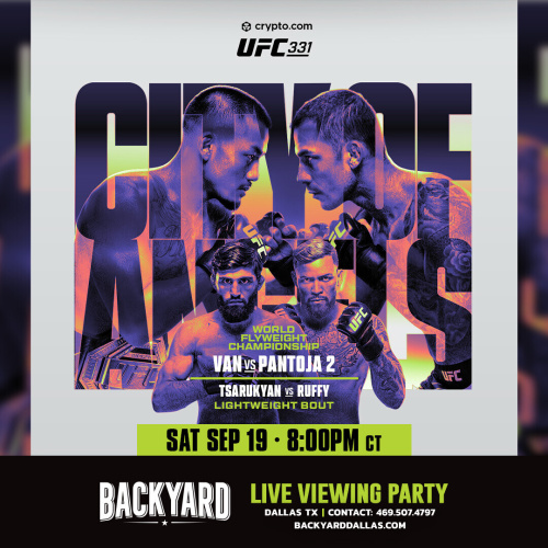 UFC LIve Viewing Party - Flyer