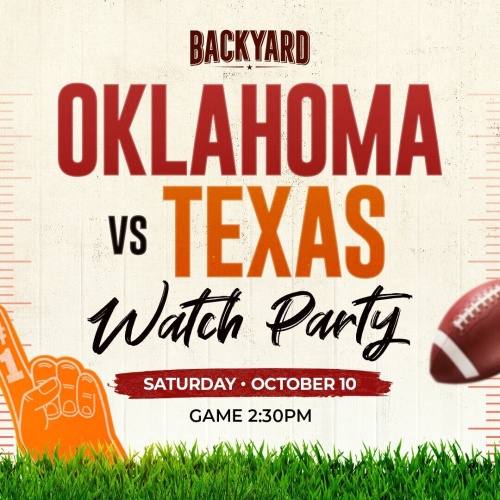 Oklahoma vs. Texas Watch Party - Flyer