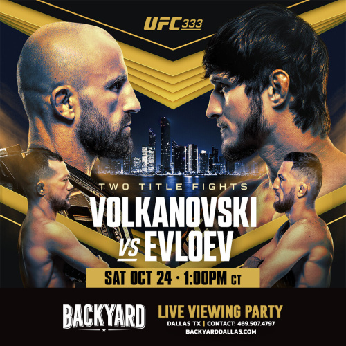 UFC 333 Live Viewing Party! - Flyer