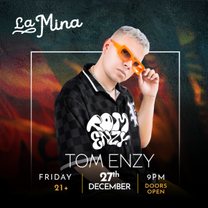 Flyer: Tom Enzy at La Mina