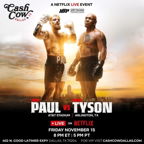 Flyer: JAKE PAUL VS MIKE TYSON