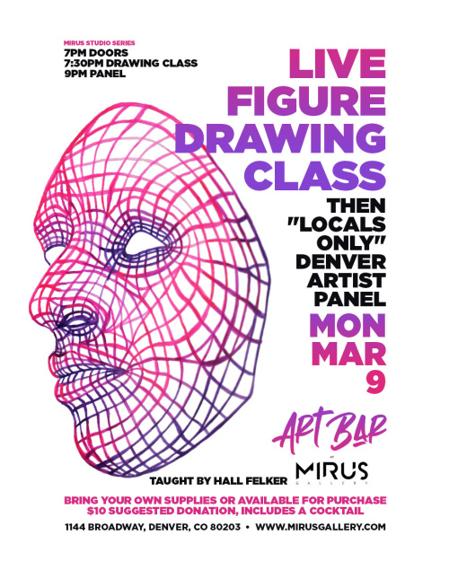 Live Figure Drawing Class - Temple Nightclub Denver