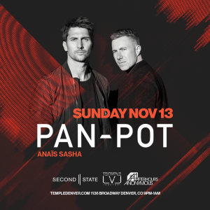 Pan-Pot Presented by Afterhours Anonymous & Temple Denver 