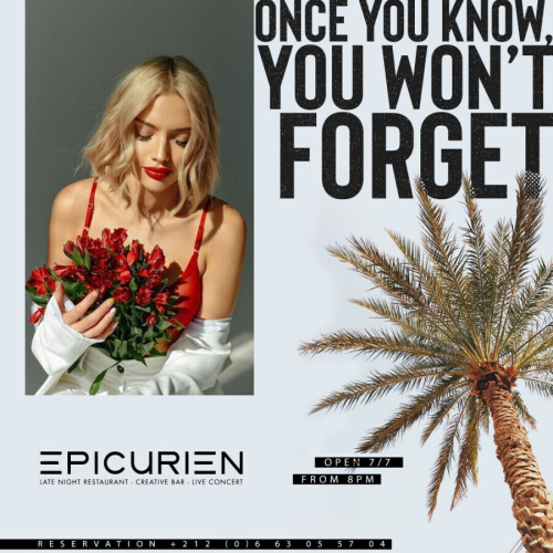 Epicurien is open - Flyer