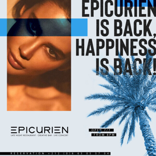 Epicurien is open - Flyer
