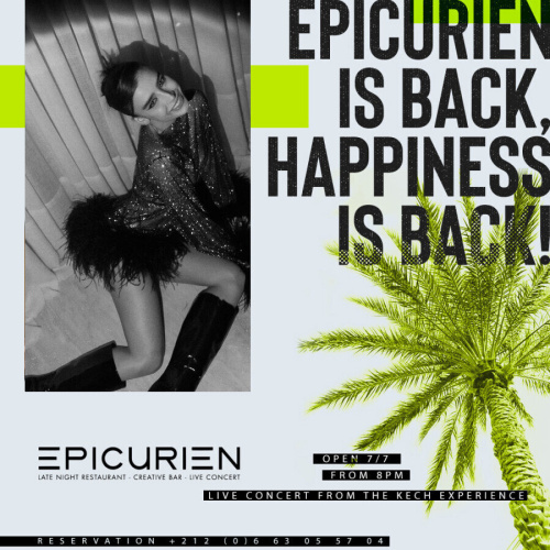 Epicurien is open - Flyer