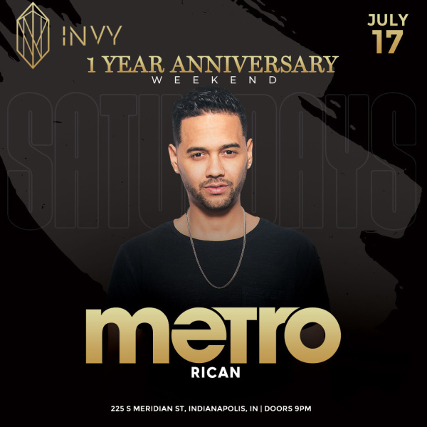 INVY'S 1 YEAR ANNIVERSARY PARTY    DJ METRO FROM TAO CHICAGO!