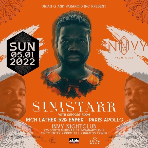 SINISTARR.Support by Rich Lather, Ender, & Paris Apollo