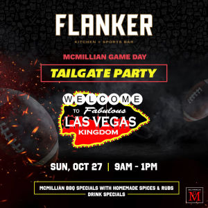 Flyer: McMillian & The Kingdom Game Day Tailgate