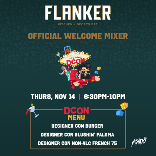 Flyer: DesignerCon Welcome Mixer