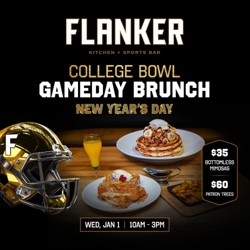 Flyer: College Bowl Gameday Brunch - New Year