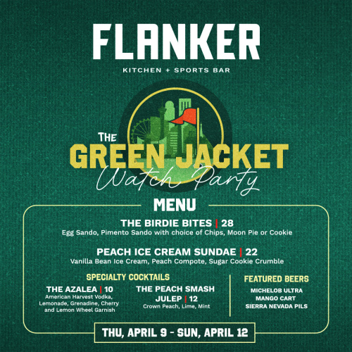 The Green Jacket - Watch Party - Flyer