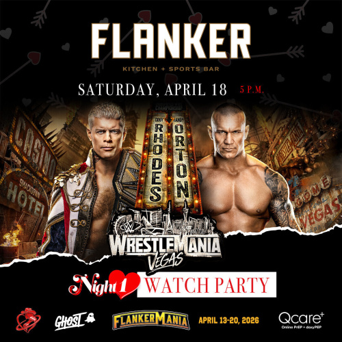 FlankerMania Week - Wrestlemania Night 1 - Flyer