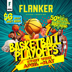 Flyer: NBA Playoffs 2026 - Watch Party