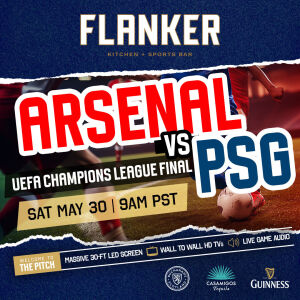 Flyer: The Pitch: Arsenal vs PSG - Championship Game