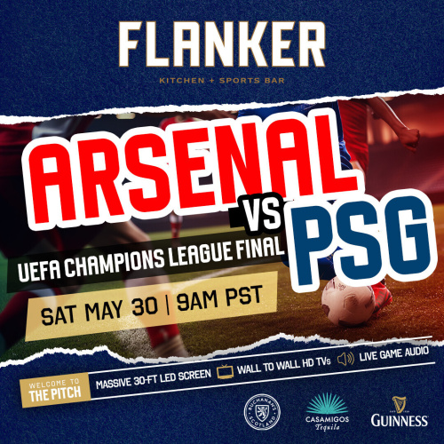 The Pitch: Arsenal vs PSG - Championship Game - Flyer