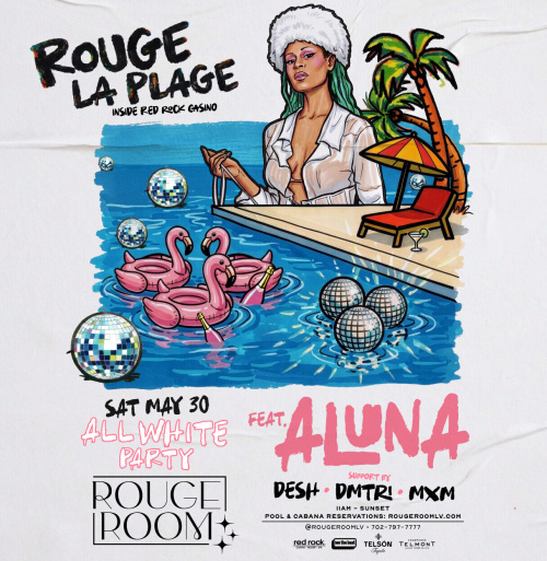 All White Party: Aluna - Flyer