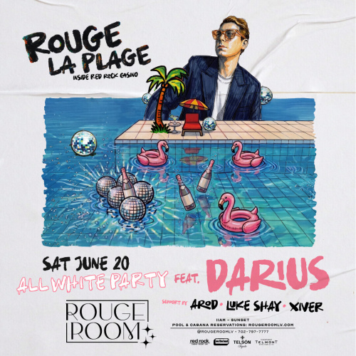 All White Party: Darius - Flyer